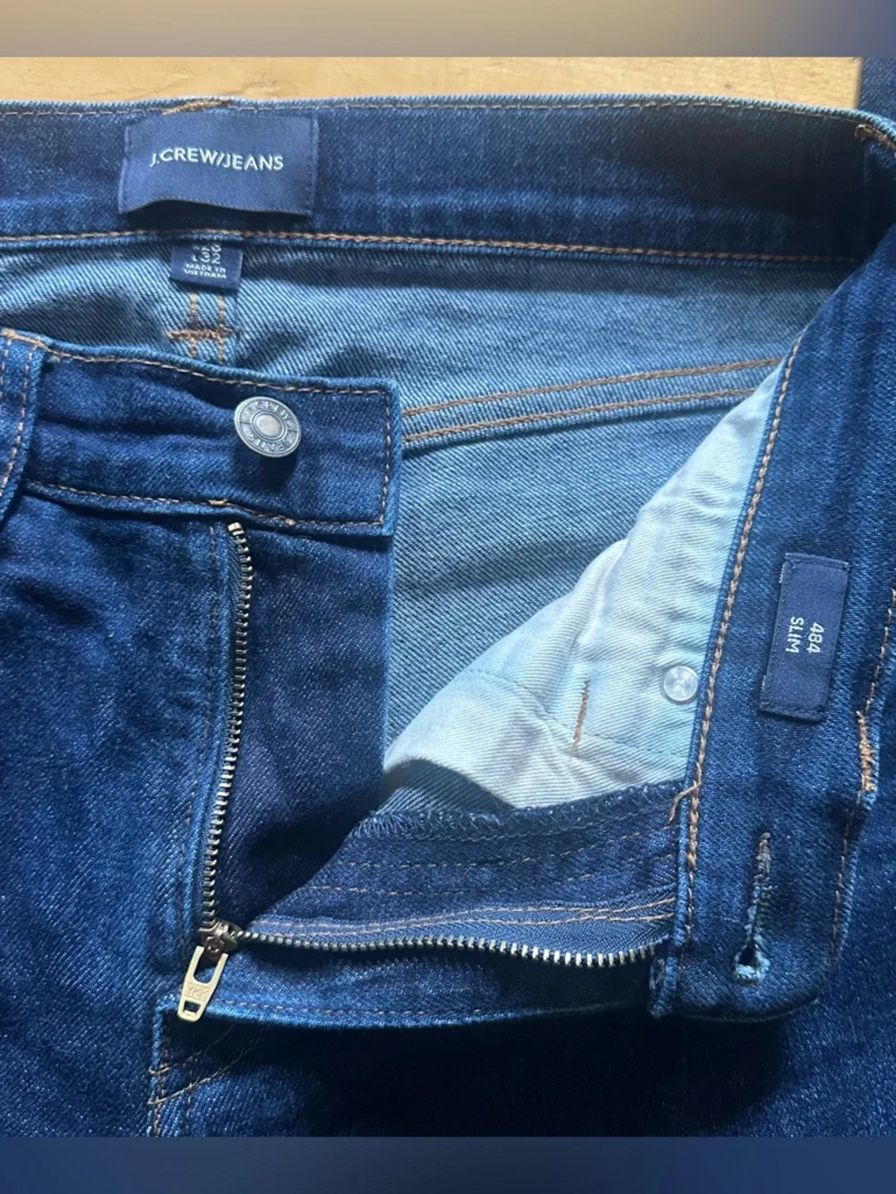 💜 J.Crew 484 Slim Dark Blue Jeans (W28 L32)